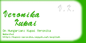 veronika kupai business card